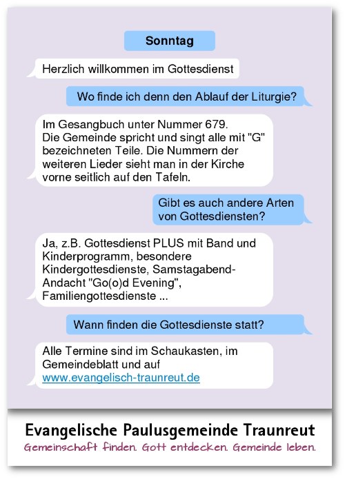 Gottesdienst Traunreut verstehen