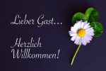 Lieber Gast, herzlich willkommen