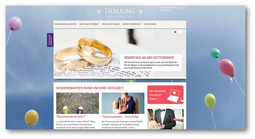 Trauung Website der Landeskirche