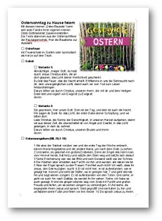 Ostern zu Hause feiern