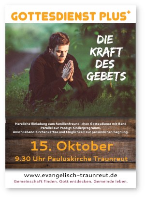 Flyer Gottesdienstplus Traunreut