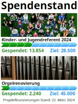 Spenden Traunreut Jugendreferent Orgel