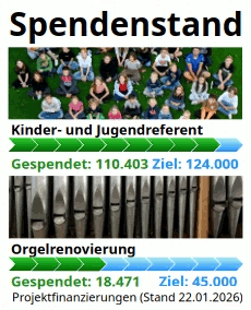 spendenstand traunreut orgel jugendreferent