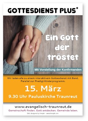gottesdienst plus traunreut 2026